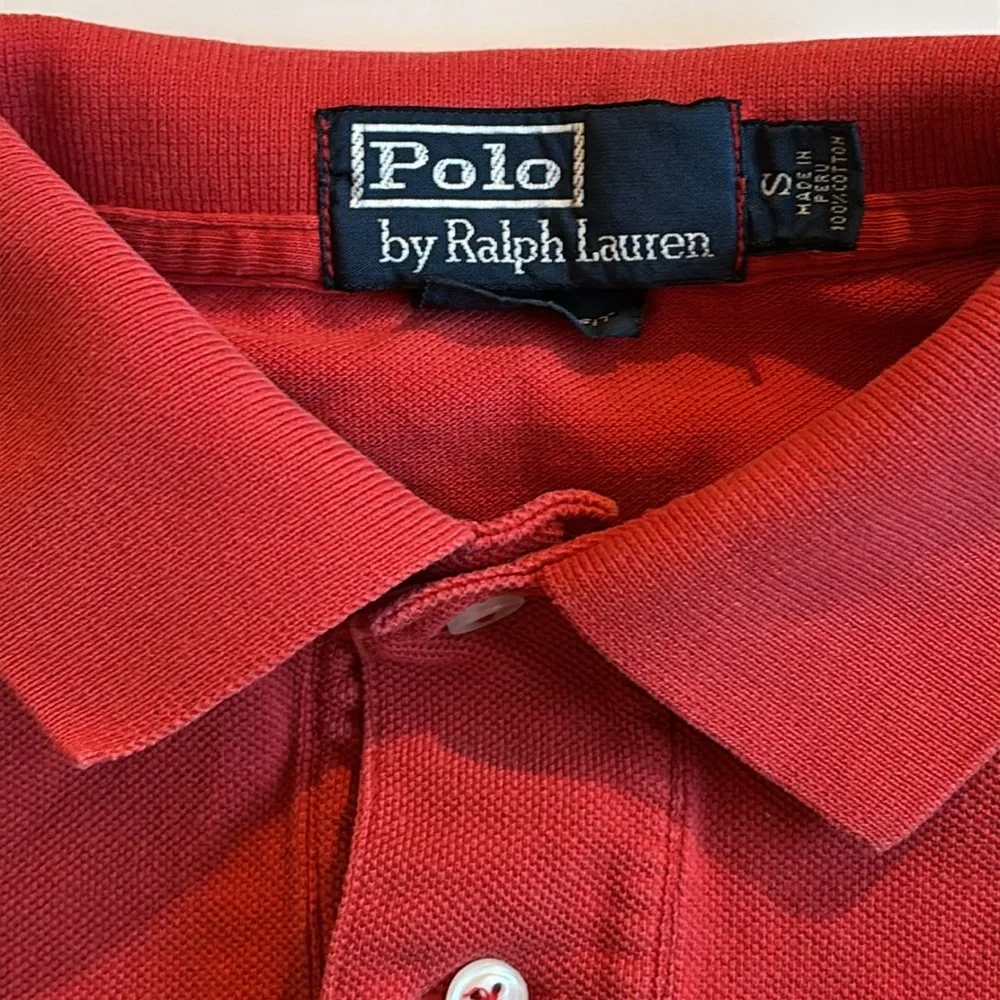 Ralph Lauren Red Polo Shirt Size Small